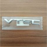 Honda Vtec Bagaj Yazısı 2001 - 2006 V-Tec Bagaj Yazı Logo Honda Civic Vtec - Gümüş