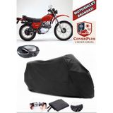 Honda Xl 185 S Branda Siyah Arka Çanta Uyumlu(Topcase) Motosiket Brandası Motor Örtüsü Çadır Su Geçirmez Motosiklet Kılıfı Motor Brandası,lastikli,taşıma Torbalı