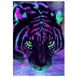 Hondep 5d Elmas Boyama Mozaik Tablo Tuvale Gerili 40X50 cm Kaplan Puzzle Tuval Seti