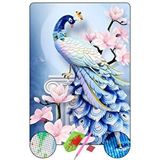 Hondep 5d Elmas Boyama Mozaik Tablo Tuvale Gerili 40X50 cm Tavus Kuşu-1 Puzzle Tuval Seti