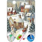 HONDEP 5D Elmas Boyama Seti – Noel Neşesi | 40x50 cm - Tuvale Gerili Diamond Painting Sayılarla Boyama Elmas Mozaik Tablo - 50x40 cm - Çok Renkli
