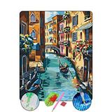 Hondep 5d Sayılarla Elmas Boyama 40x50 Cm Venedik Mozaik Tablo Tuvale Gerili Puzzle Hobi Seti