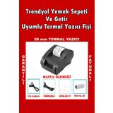 HONEPRT Termal Makbuz Yazıcı Adisyon Yazıcısı Getir Yemek Sepeti Fiş Yazıcı