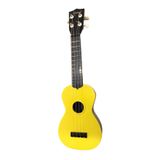 HONER Soprano Ukulele, 4 Telli, Sarı Renk, Ahşap Gövde, Mat Yüzey, Naylon Tel, Manuel Kullanım, 53 cm
