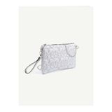 HONEY BAG Kadın Yıldızlı Simli Zincir Askılı Gri Portföy & Clutch Çanta