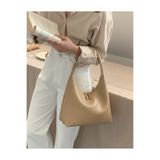 HONEY BAG MUN Vintage Çift Fermuarlı El Kol ve Omuz Çantası Vizon