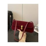HONEY BAG Roy Uzun Saplı Baget Bordo El Ve Omuz Kadın Çantası