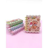 Honey Bear Cırtlı Cep Boy Sevimli Ayıcık Mini Not Defteri (7X8 Cm) - Kahverengi