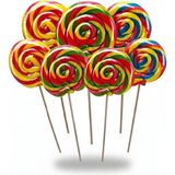Honey Candy Balcı Şekerleme Büyük Boy 10 Adet Sosyete Şeker Karışık 28 gr Lolipop Çocuk Doğum Günü - 1 Adet