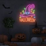 Honey Concept Cadı Şapkası Halloween Neon LED Yazı
