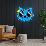 Honey Concept Cat Iron Man Neon LED