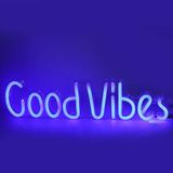 Honey Concept Good Vibes Neon LED Duvar Yazısı Dekoratif Duvar Aydinlatmasi Gece Lambası