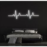 Honey Concept Kalp Ritmi Neon LED Dekoratif Duvar Yazısı Tabelası Aydınlatması Gece Lambası