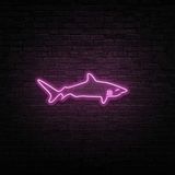 Honey Concept Köpek Balığı Neon LED Duvar Yazısı Dekoratif Duvar Aydinlatmasi Gece Lambası