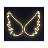 HONEY CONCEPT Melek Kanadı Neon Led Duvar Yazısı Dekoratif Duvar Aydinlatmasi Gece Lambası
