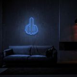 Honey Concept Orta Parmak Neon LED Duvar Yazısı Dekoratif Duvar Aydinlatmasi Gece Lambası