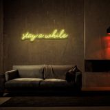 Honey Concept Stay A While Neon LED Duvar Yazısı Dekoratif Duvar Aydinlatmasi Gece Lambası