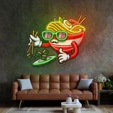 Honey Concept Sushi Noodle Restoran Neon LED