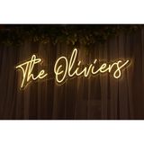 Honey Concept The Oliviers Neon LED Duvar Yazısı Dekoratif Duvar Aydinlatmasi Gece Lambası