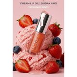 Honey Monday Dolgun, Nemli, Pürüzsüz, Parlak Dudaklar Için Uv Filtreli Hyaluronik Asit Bitkisel Yağlar Içeren Çilekli Dudak Yağı 6 ml