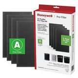 Honeywell HRF-A200 Hava Temizleyici Ön Kit Filtresi, 4'lü Paket - Alerjen Hava Filtresi Toz, VOC, Evcil Hayvan, Mutfak ve Orman Yangını/Duman Kokularını Hedefler