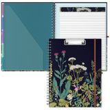 Hongri Doldurulabilir Çizgili Not Defteri ile Pano Folyo, Depolama 10 Cepleri ile 8.5 x 11 Klasörler, Spiral Portföy, Boyut 5X9.7 inç, Ofis ve Okul Malzemeleri, Ot