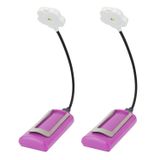 HONGUT LED Esnek Kitap Işığı, Kablosuz Kitap Lambası Okuma Işığı Okuma Lambası Bilgisayar Işığı, Pille Çalışan Kitap Okuma için LED Klip Işık