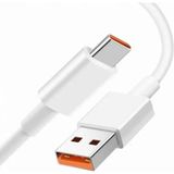 Honor 100 Ile Uyumlu 6A 120W Süper Hızlı Şarj Usb-C Kablo M6 - Beyaz