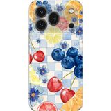 Honor 600 Pro Uyumlu Sulu Boya Meyve ve Çiçek Desenli Baskılı Silikon Kılıf