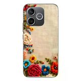 Honor 600 Uyumlu İşlemeli İğne Oyası Baskılı Silikon Kılıf