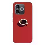 Honor 600 Uyumlu Sade Kahve Kupası Baskılı Silikon Kılıf