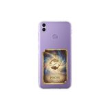 Honor 8C ile Uyumlu Burç Kartları Balık Tasarımlı Şeffaf Silikon Kılıf