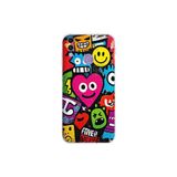 Honor 8C ile Uyumlu Grafiti Aşk Tasarımlı Şeffaf Silikon Kılıf
