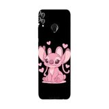 Honor 8C İle Uyumlu Siyah Angel Desenli Silikon Kılıf