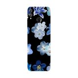 Honor 8C İle Uyumlu Siyah Azure Petals Desenli Silikon Kılıf