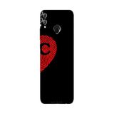 Honor 8C İle Uyumlu Siyah Ç-Harfli Touch of Love Desenli Silikon Kılıf