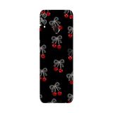 Honor 8C İle Uyumlu Siyah Cherry Desenli Silikon Kılıf