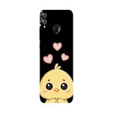 Honor 8C İle Uyumlu Siyah Chick Love Desenli Silikon Kılıf