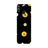 Honor 8C İle Uyumlu Siyah Choco Chick Party Desenli Silikon Kılıf