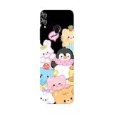 Honor 8C İle Uyumlu Siyah Cuddle Crew Desenli Silikon Kılıf