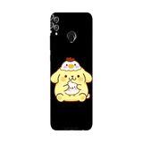 Honor 8C İle Uyumlu Siyah Egg Pup Desenli Silikon Kılıf