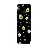 Honor 8C İle Uyumlu Siyah Green Crush Desenli Silikon Kılıf