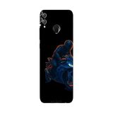 Honor 8C İle Uyumlu Siyah Night Rider Desenli Silikon Kılıf