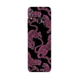 Honor 8C İle Uyumlu Siyah Pink Roar Desenli Silikon Kılıf