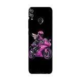Honor 8C İle Uyumlu Siyah Pink Rush Desenli Silikon Kılıf