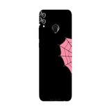 Honor 8C İle Uyumlu Siyah Pink Spider Desenli Silikon Kılıf