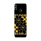 Honor 8C İle Uyumlu Siyah Smile & Bloom Desenli Silikon Kılıf