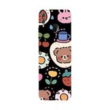 Honor 8C İle Uyumlu Siyah Sunny Bears Desenli Silikon Kılıf