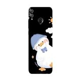 Honor 8C İle Uyumlu Siyah Sunny Duck Desenli Silikon Kılıf