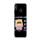 Honor 8C İle Uyumlu Siyah Toast Smile Desenli Silikon Kılıf